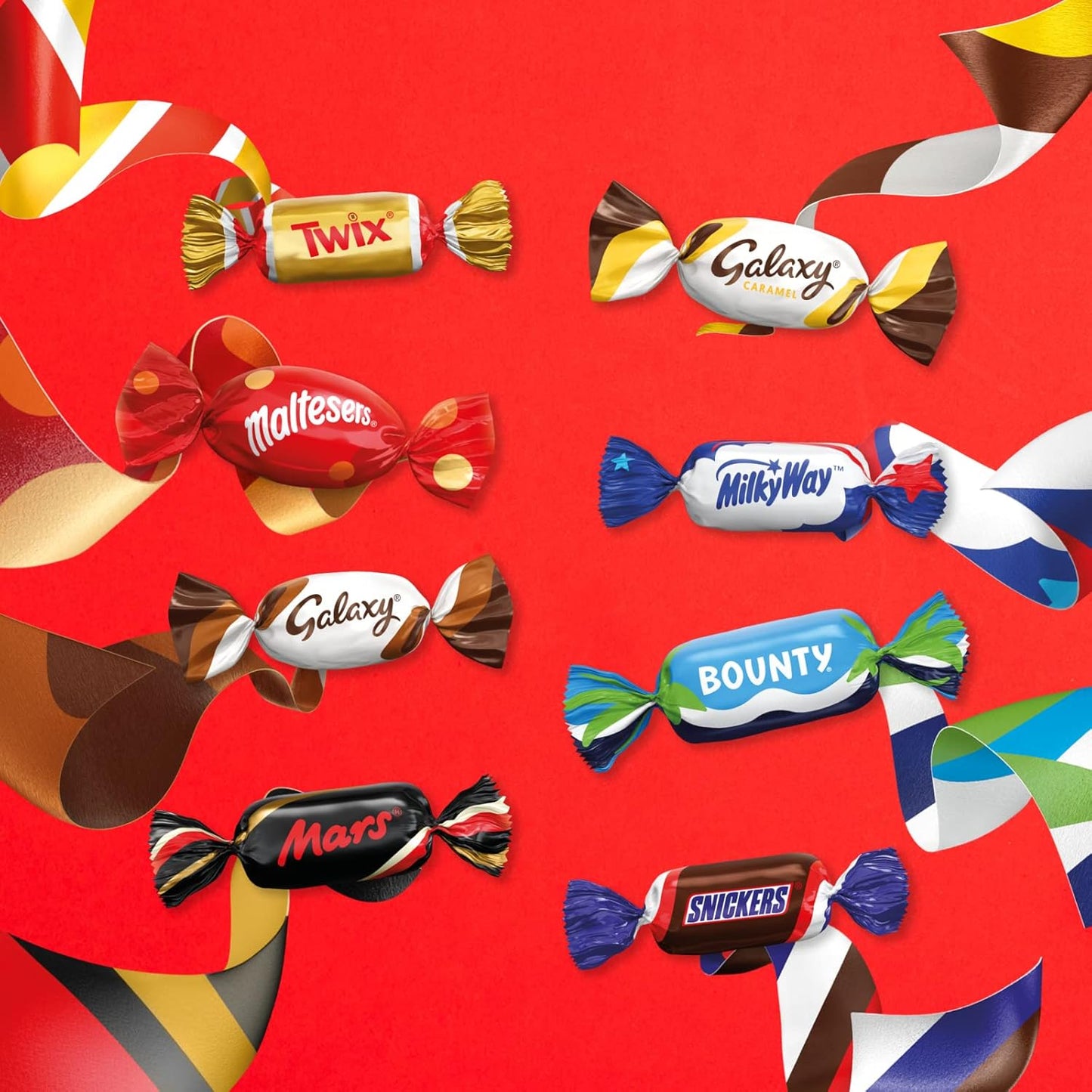 Celebrations Milk Chocolate Gift Box of Mini Chocolates & Biscuit Bars Centerpiece (Maltesers, Galaxy, Snickers & More) 385g (Pack of 3)