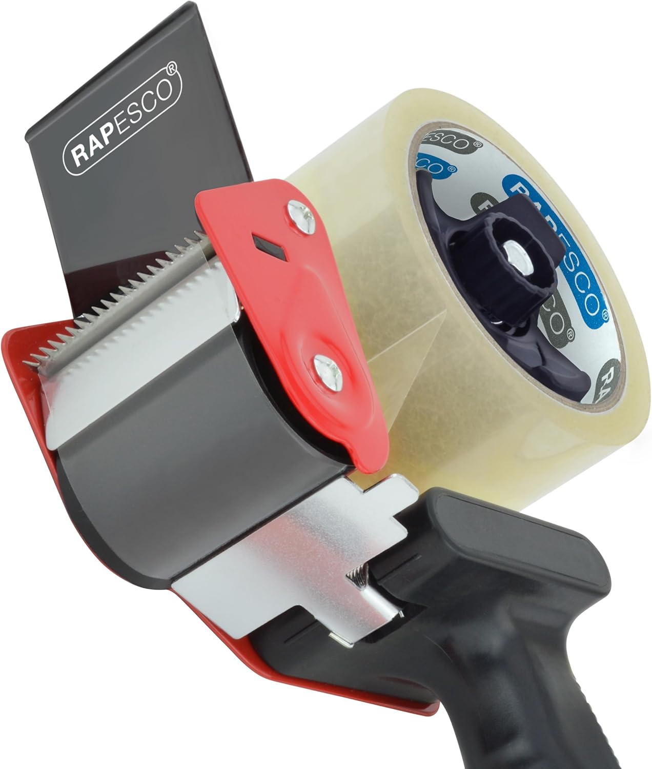 Rapesco 1557 Germ-Savvy Antibacterial 960 Packing Tape Dispenser with 2 Clear Packing Tapes
