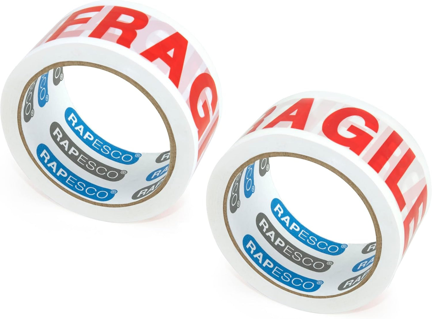 Rapesco 1618 Germ-Savvy Antibacterial 960 Packing Tape Dispenser with 2 ‘Fragile’ Packing Tapes