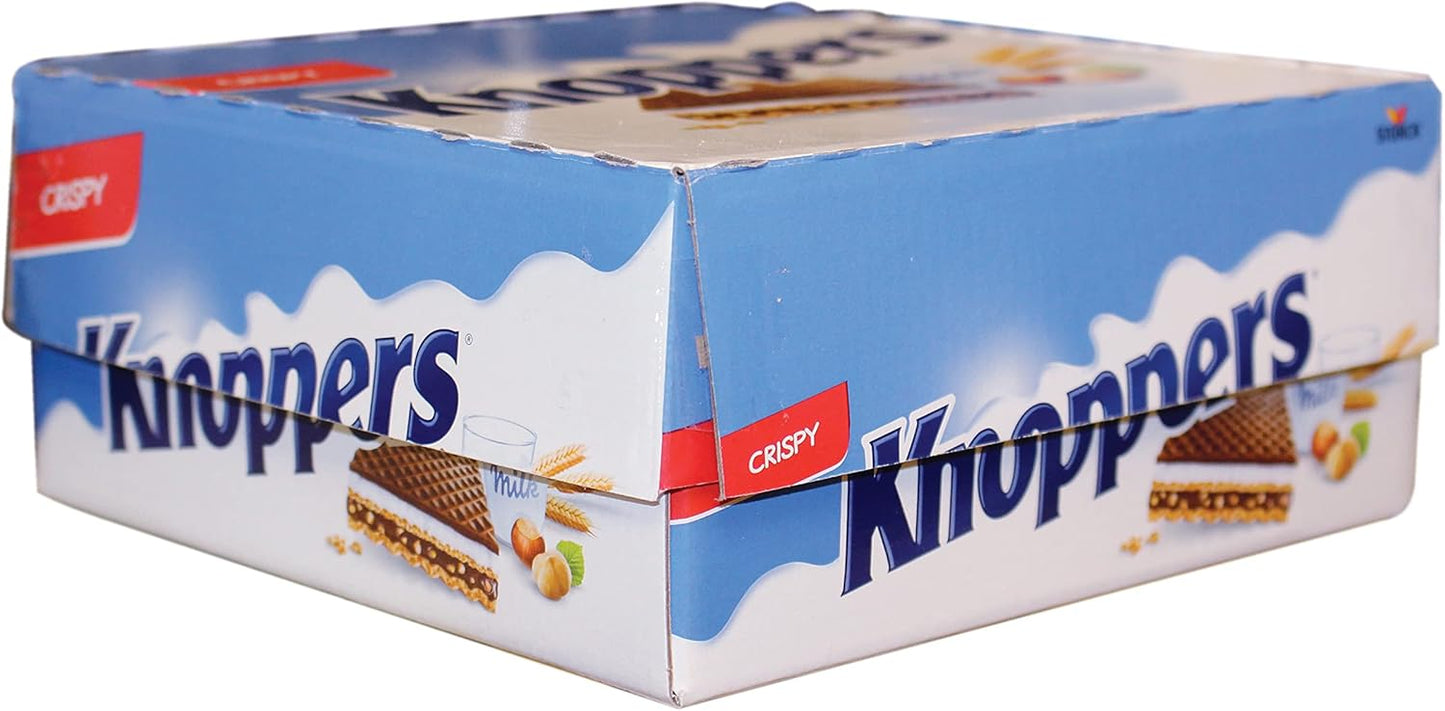 Knoppers Chocolate Hazelnut Wafers, 25 g (Pack of 24)