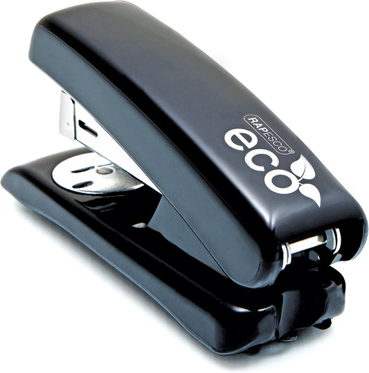 Rapesco 1084 ECO Compact Stapler, 20 Sheet Capacity, Black