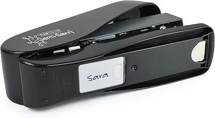 Rapesco 1623 Germ-Savvy Antibacterial, ECO Luna Less Effort Stapler & ECO X5-40ps Less Effort Hole Punch Set, Black