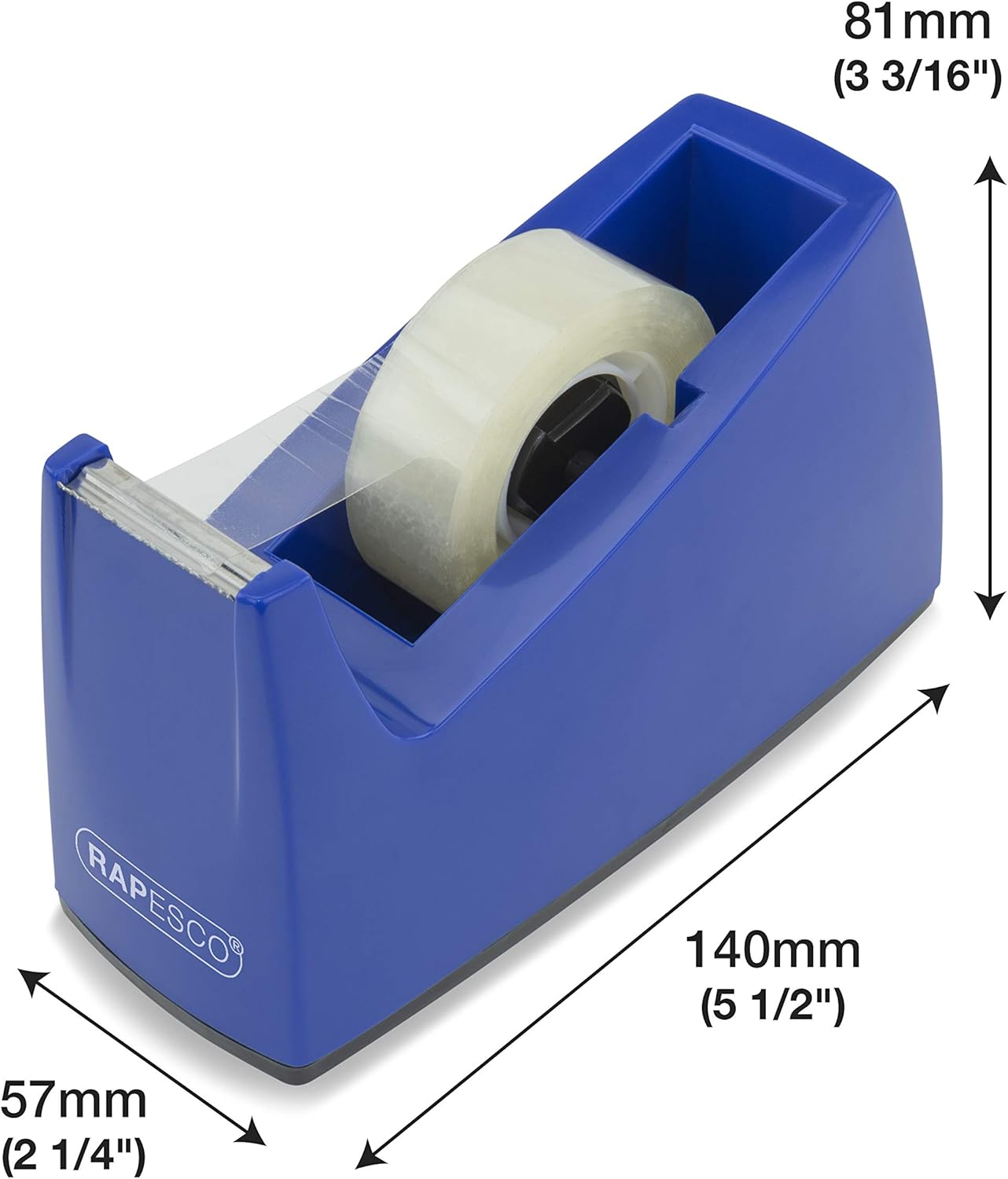 Rapesco 0774 300 Tape Dispenser for Small Core Tape, Tape Not Included, Blue