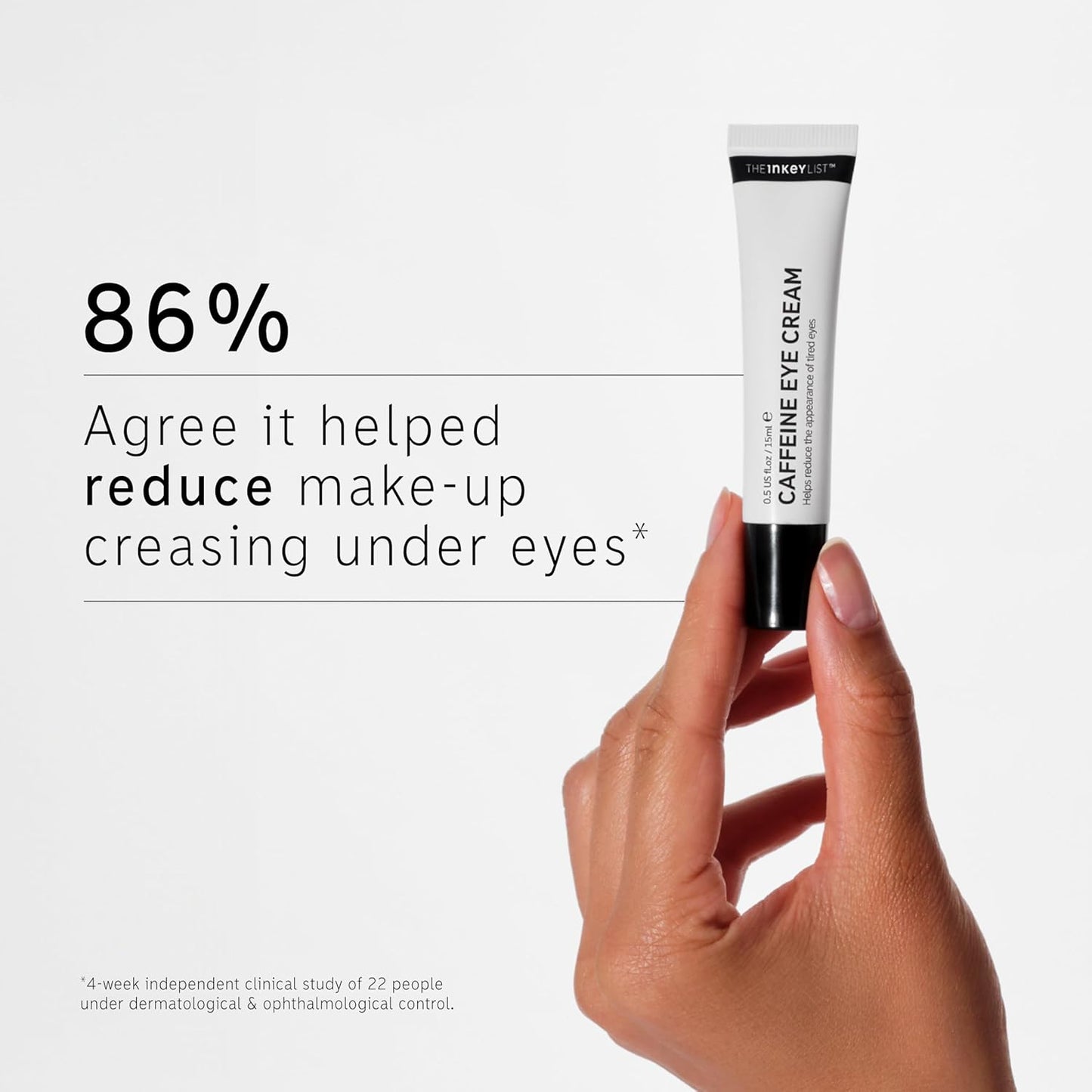 The INKEY List Caffeine Eye Cream 15ml, Improves Dark Circles, Brightens Under Eye, Fragrance-free, Vegan Friendly, Suitable For All Skin Types