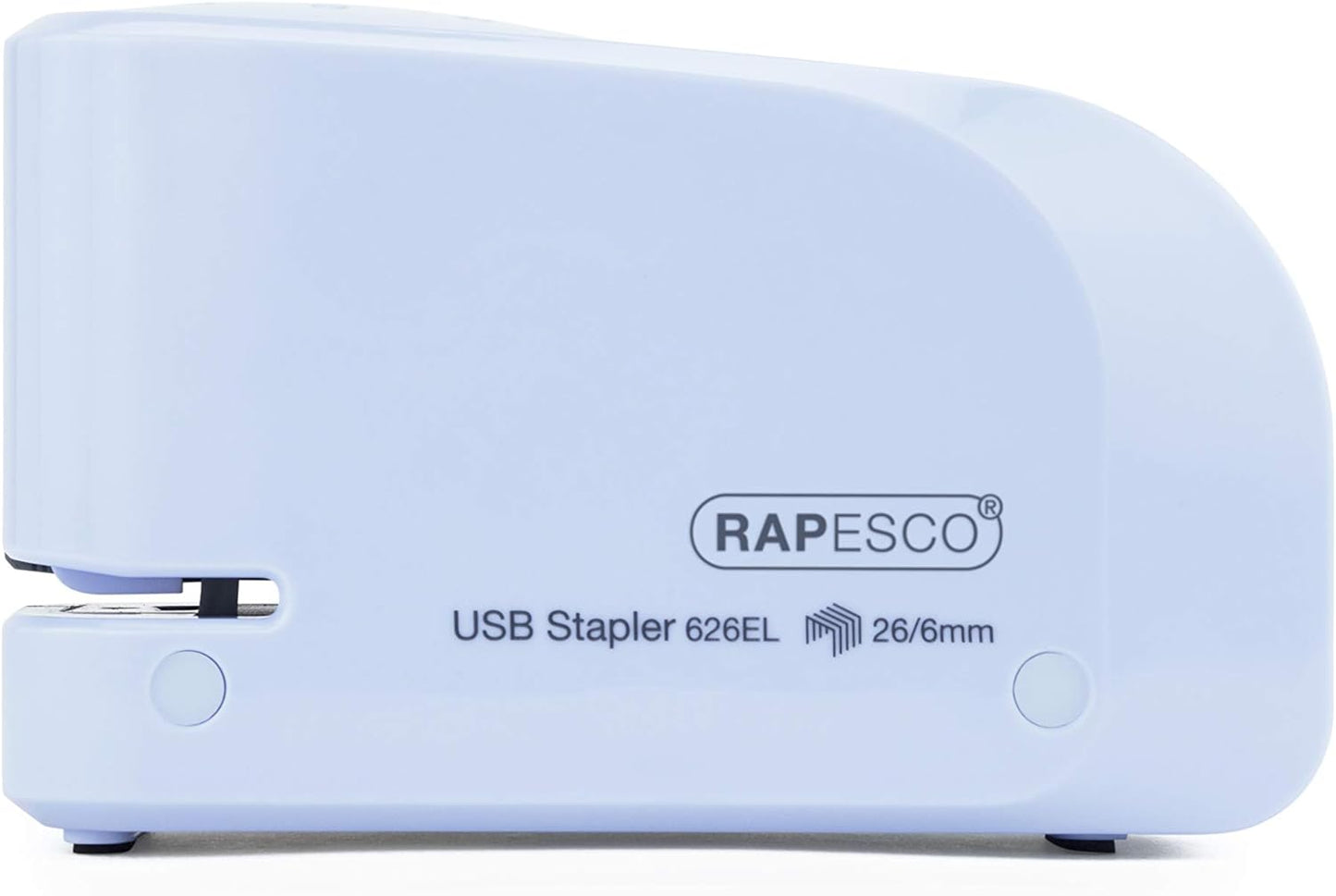 Rapesco 1452 626EL Automatic USB/Battery Stapler with 1000 26/6mm Staples, 15 Sheet Capacity, Powder Blue