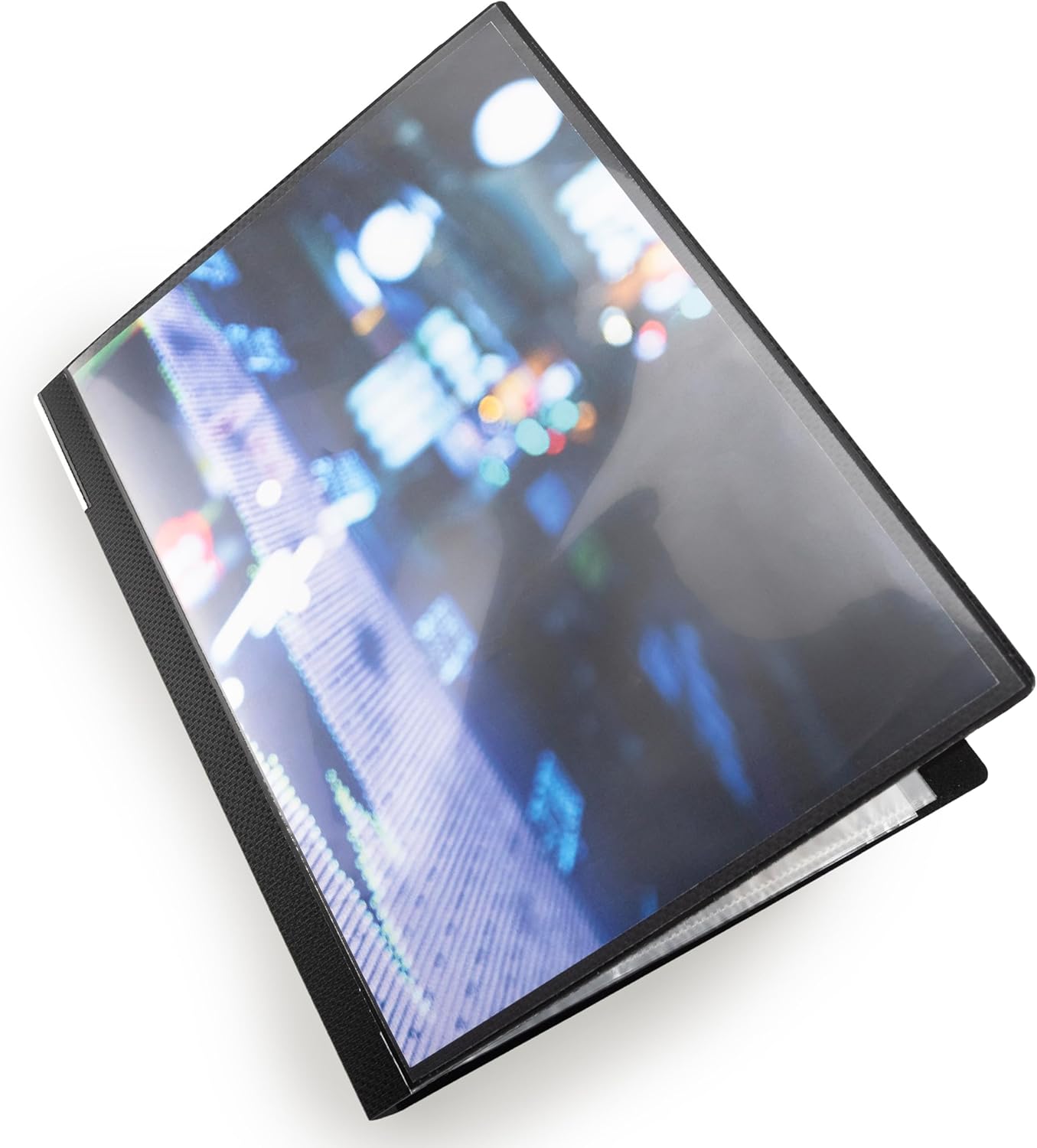 Rapesco 0909, 20 Pocket A4 Presentation Display Book, Black