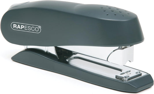 Rapesco 0238 Luna Front Loading Stapler, 50 Sheet Capacity, Charcoal