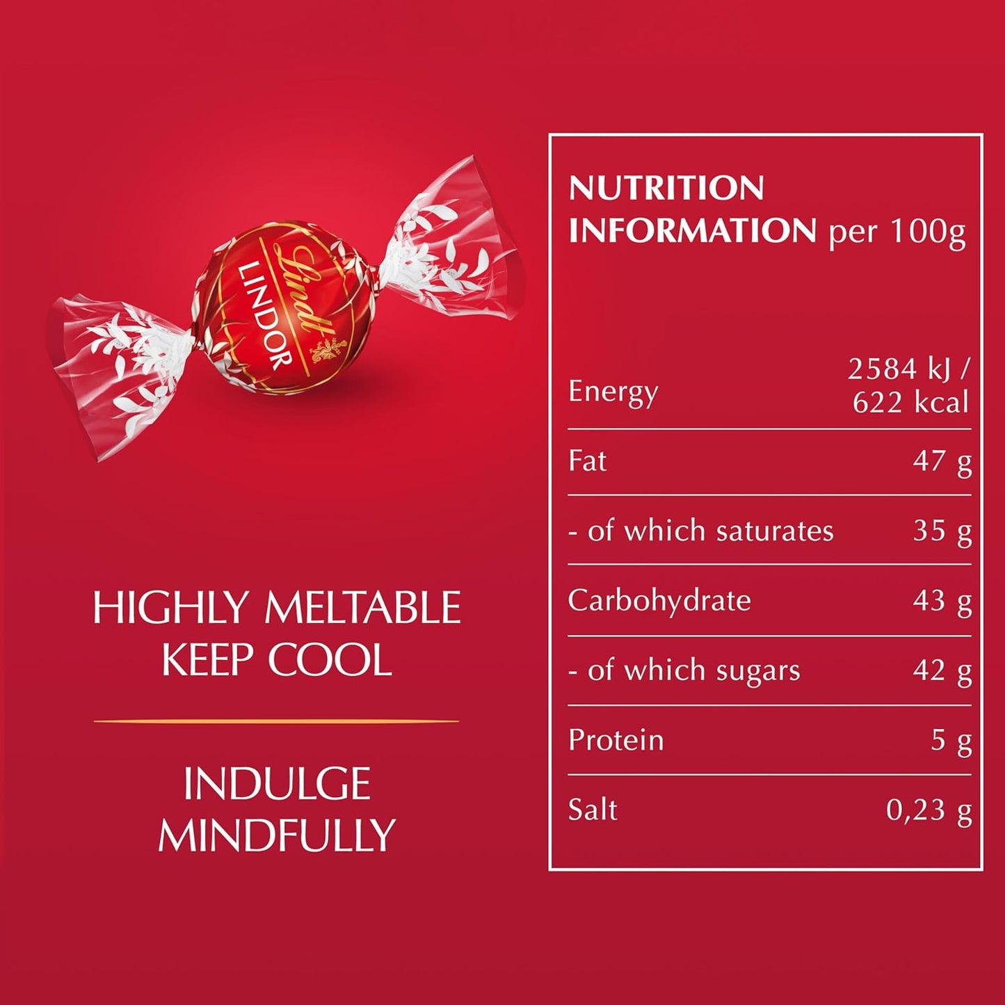Lindt Lindor Milk Chocolate Truffles Box Large - Approx 26 balls, 337g - Chocolate Truffles with a Smooth Melting Filling - Gift Present or Sharing Box - Valentine's Day, Birthday, Congratulations