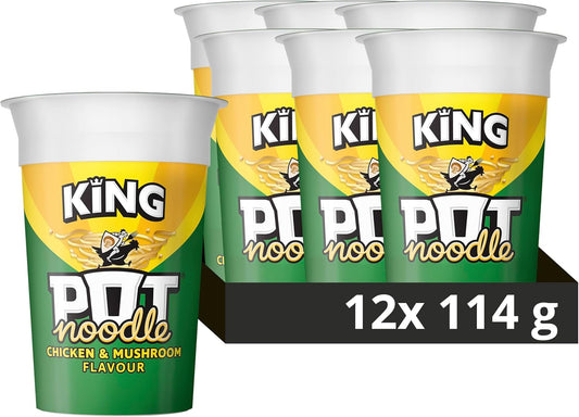 Pot Noodle Chicken & Mushroom King | 12 x 114g