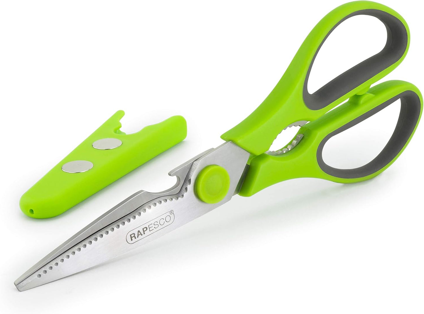 Rapesco 1598 Multi-Purpose Kitchen Scissors, Green
