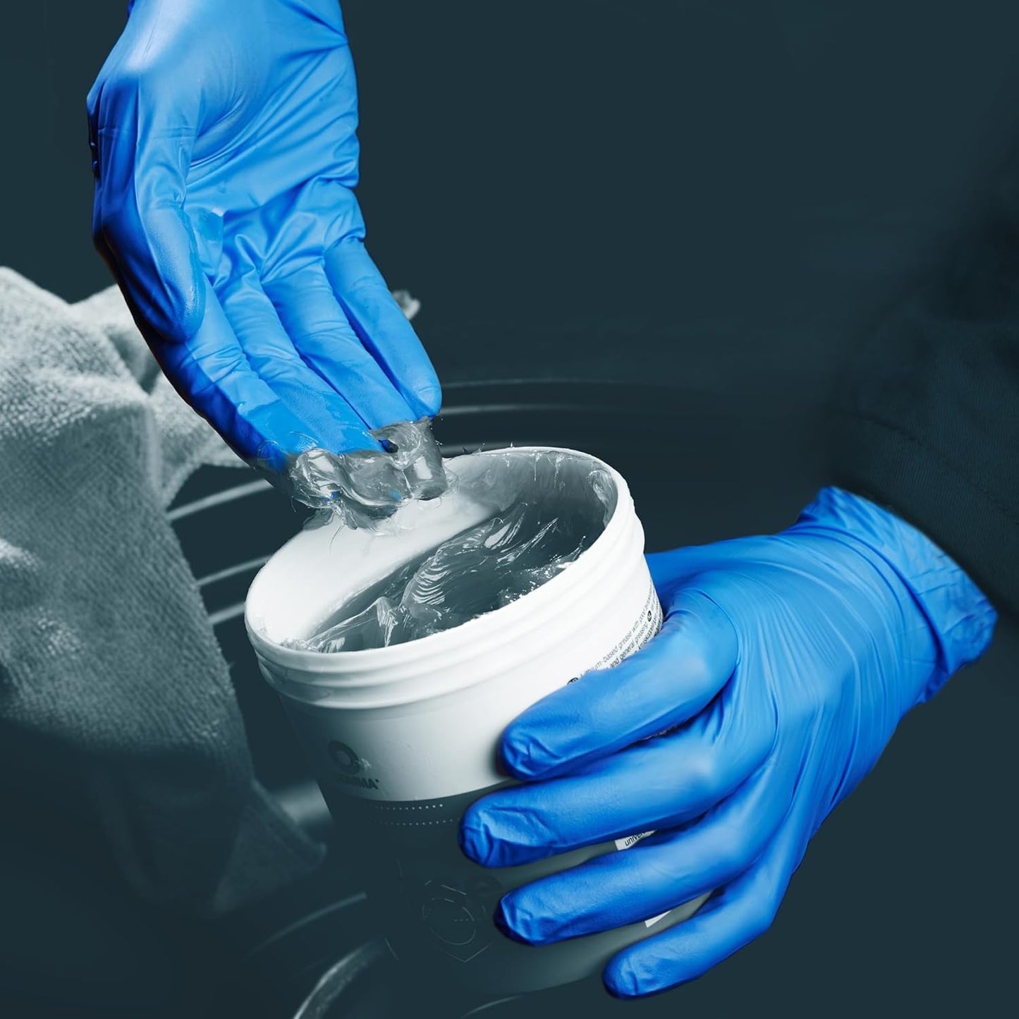 UNIGLOVES PRO.TECT Max 9N, Blue Nitrile Gloves, Size L