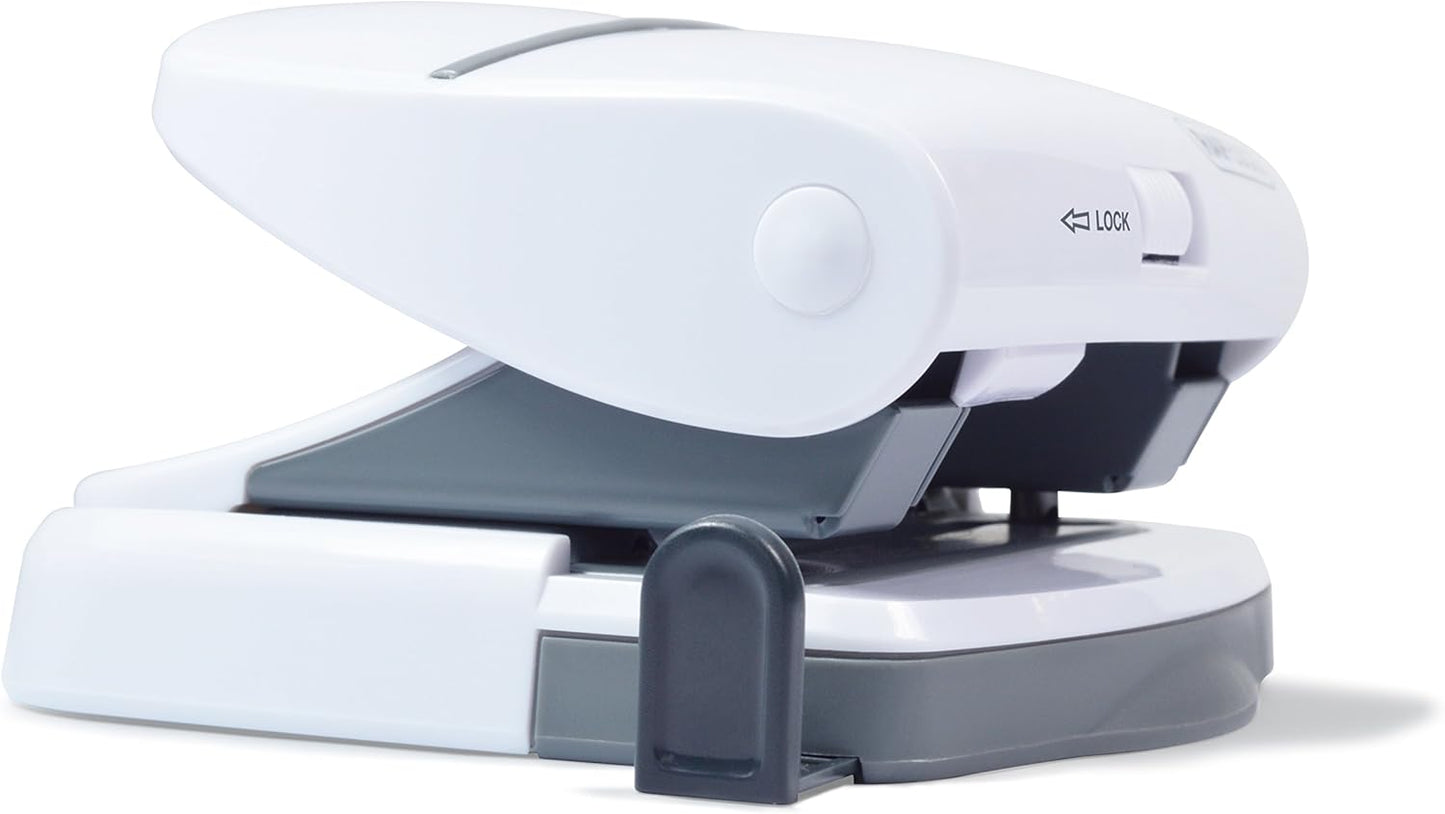 Rapesco 1274 P30 2-Hole Punch, 30 Sheet Capacity, White