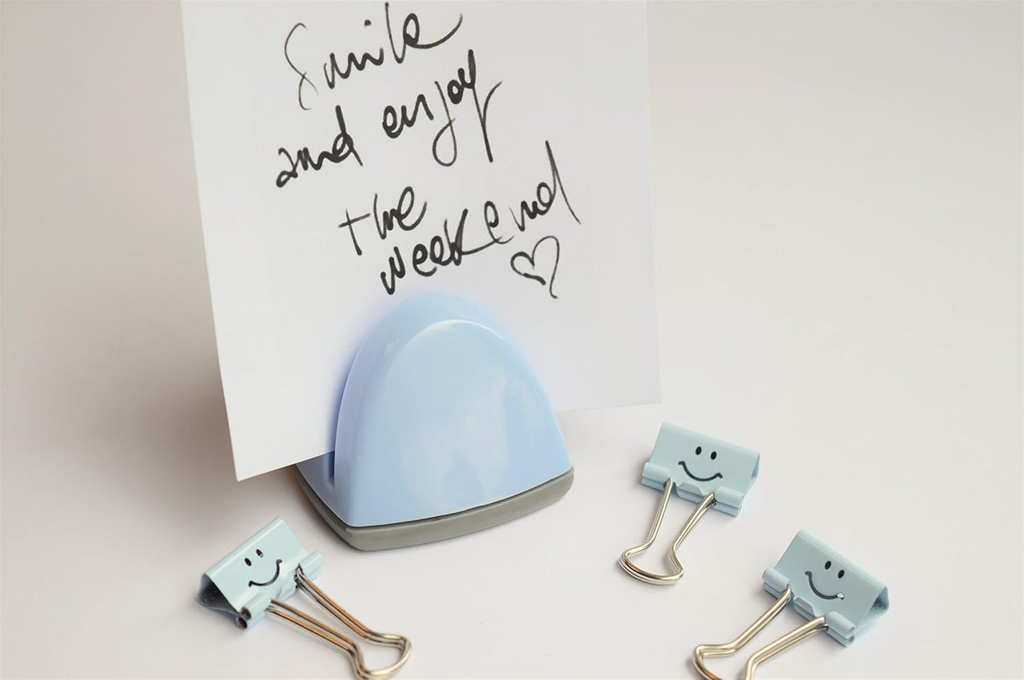 Rapesco 1332 Document Holder & Staple Remover, Powder Blue