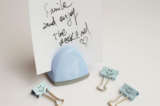 Rapesco 1332 Document Holder & Staple Remover, Powder Blue