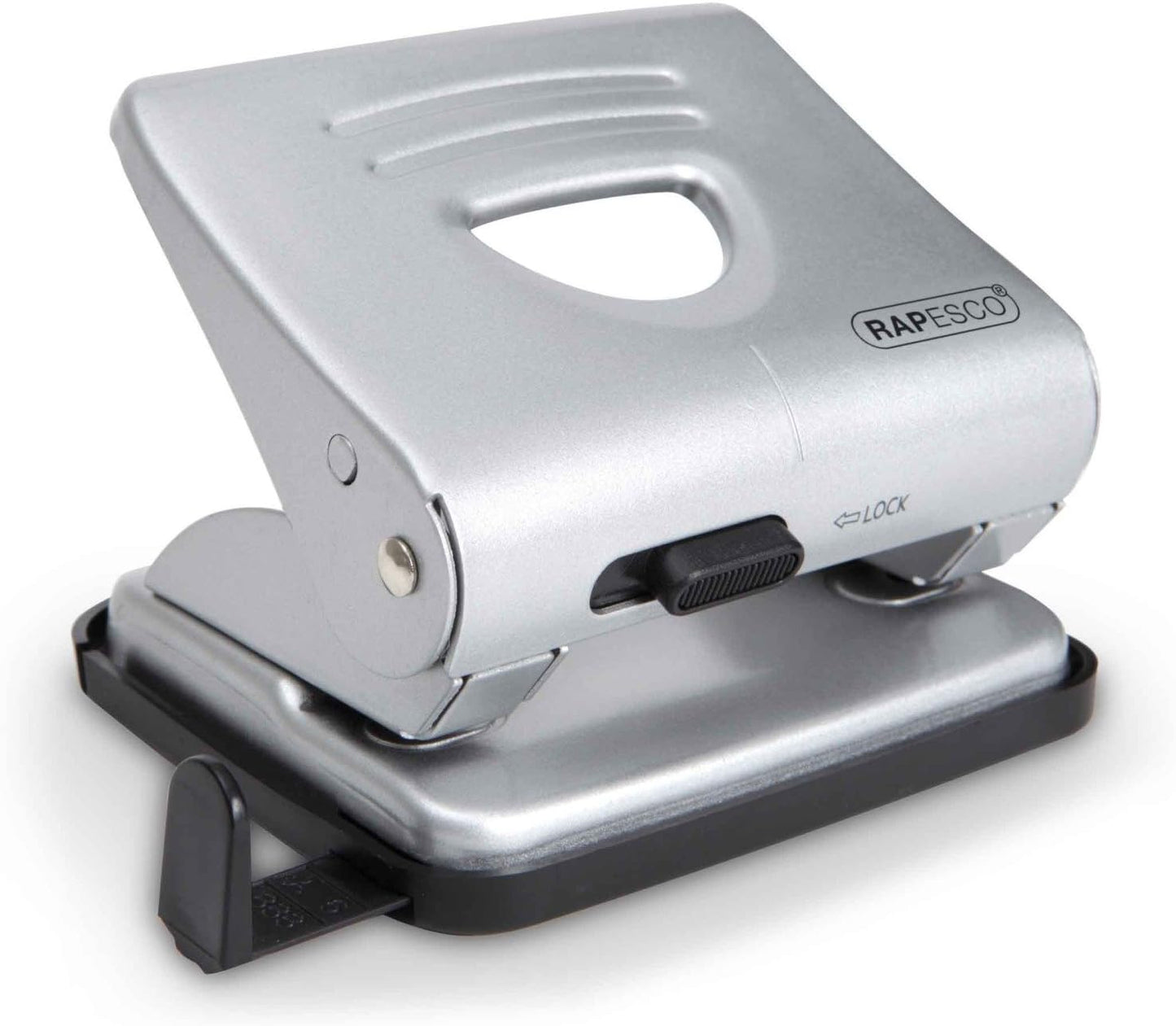Rapesco 1029 825 2-Hole Metal Punch, 25 sheet Capacity, Silver