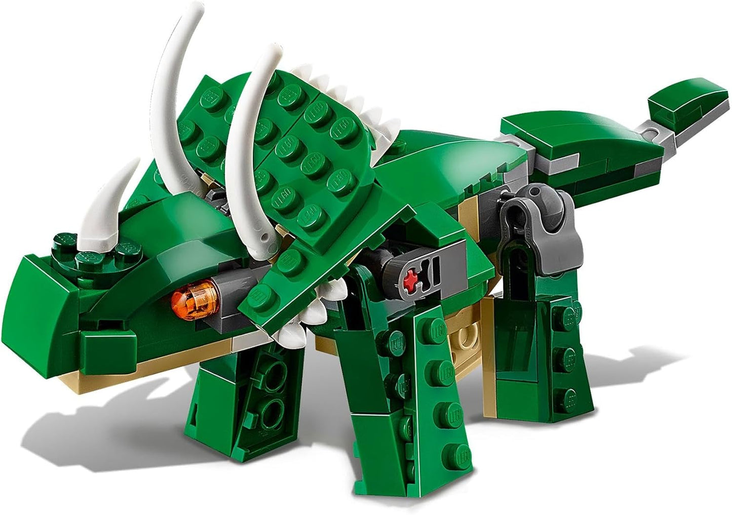 LEGO 31058 Creator Mighty Dinosaurs Toy, 3 in 1 Model, T. rex, Triceratops and Pterodactyl Dinosaur Figures, Gifts for 7-12 Year Old kids, Boys & Girls