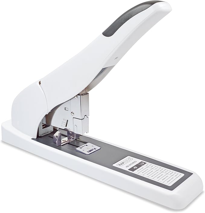 Rapesco 1397 ECO HD-210 Heavy Duty Stapler, 210 Sheet Capacity, Soft White
