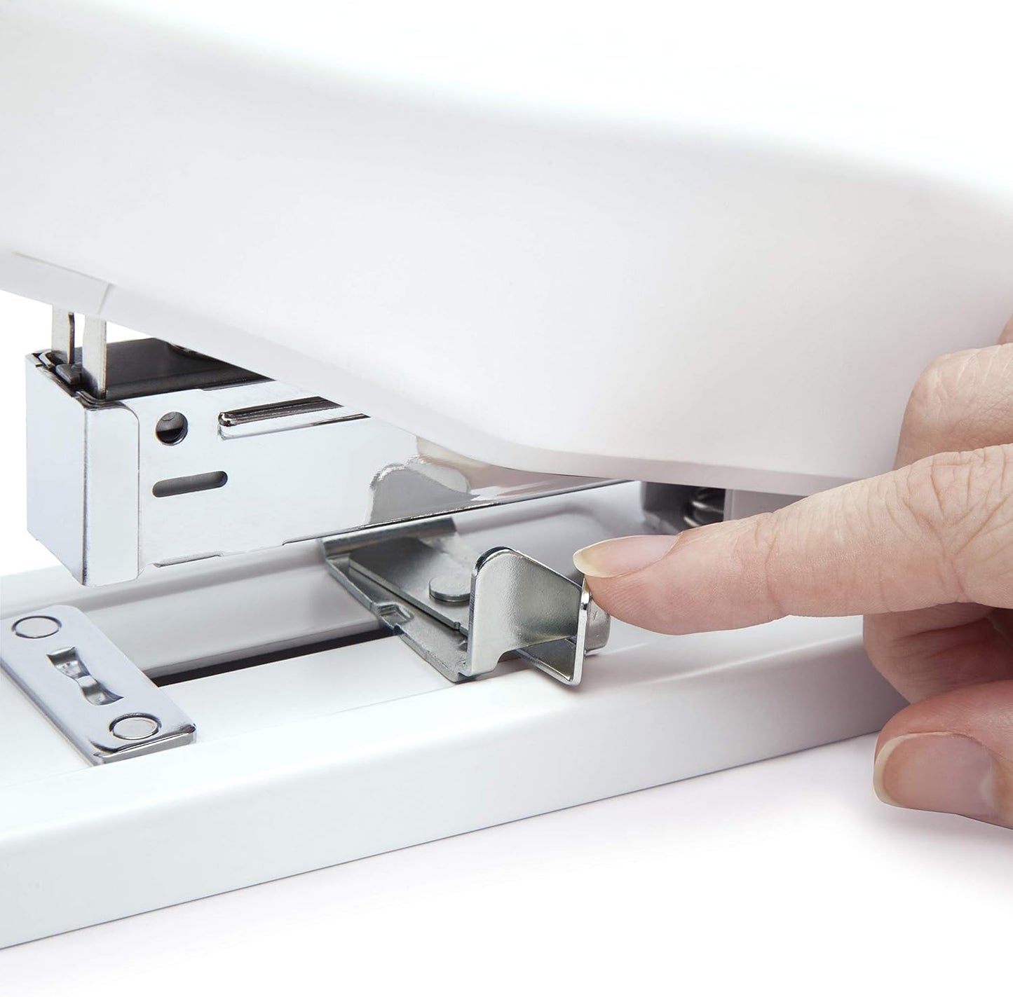 Rapesco 1461 ECO HD-100 Heavy Duty Stapler with 3200 Type 923 Staples, 100 Sheet Capacity, Soft White