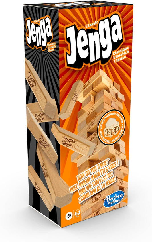 Hasbro Gaming Jenga, Party & Family Game, Easter Board Games for Kids, Fun Family Game for 1 Player or More, Strategy Game for All Ages