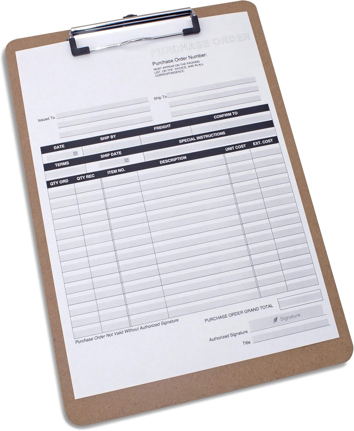 Rapesco 1601 Business Pack: 12 Standard Hardboard Clipboards, A4, Brown