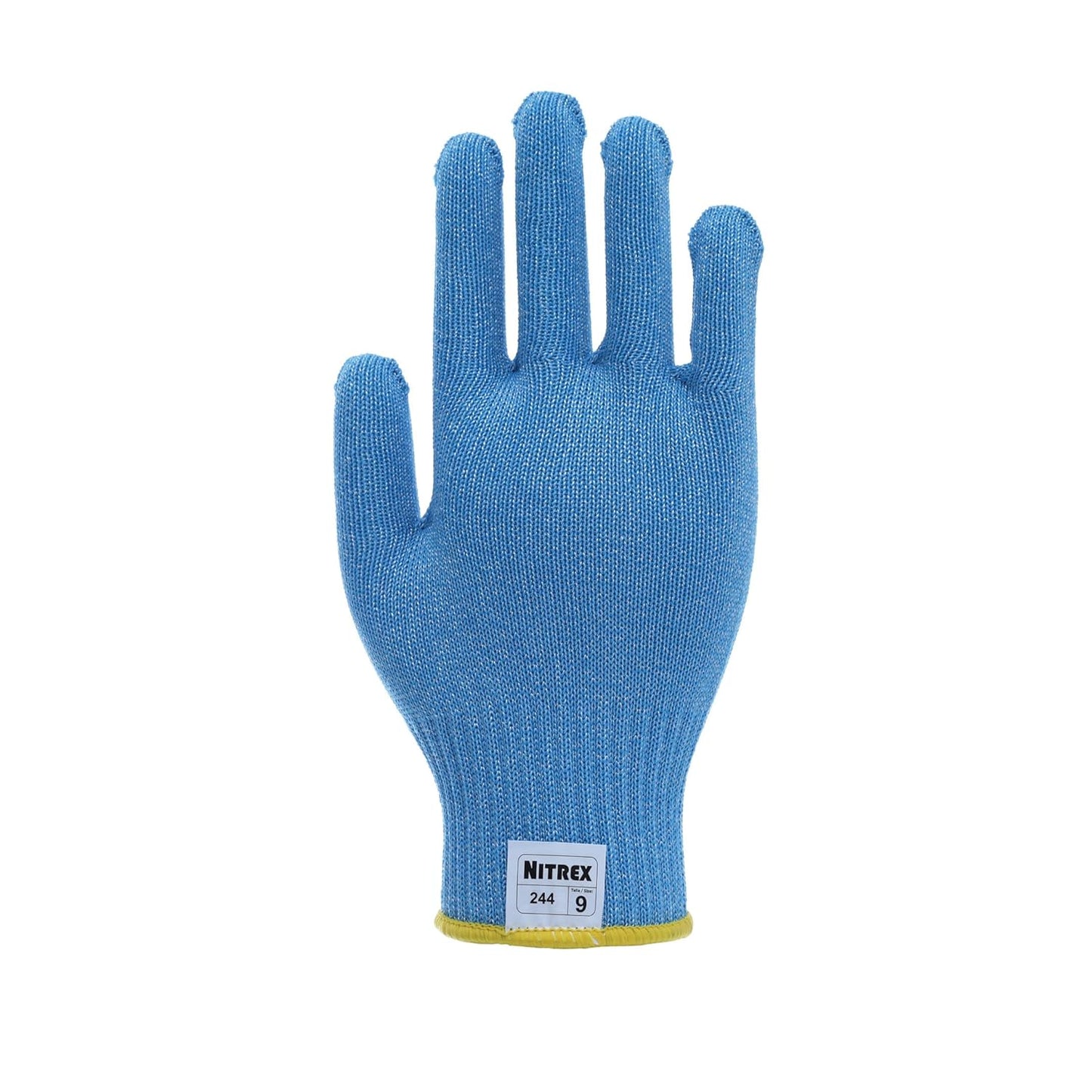 Nitrex 244 Blue Food Approved Gloves, 1 Pair, Size 6 - Uncoated D Rated Cut Resistant Gloves