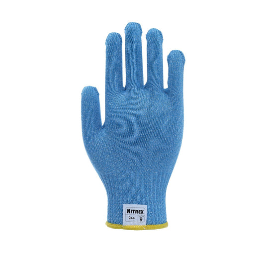 Nitrex 244 Blue Food Approved Gloves, 1 Pair, Size 6 - Uncoated D Rated Cut Resistant Gloves