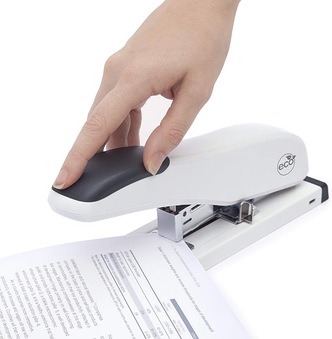 Rapesco 1386 ECO HD-100 Heavy Duty Stapler, 100 Sheet Capacity, Soft White