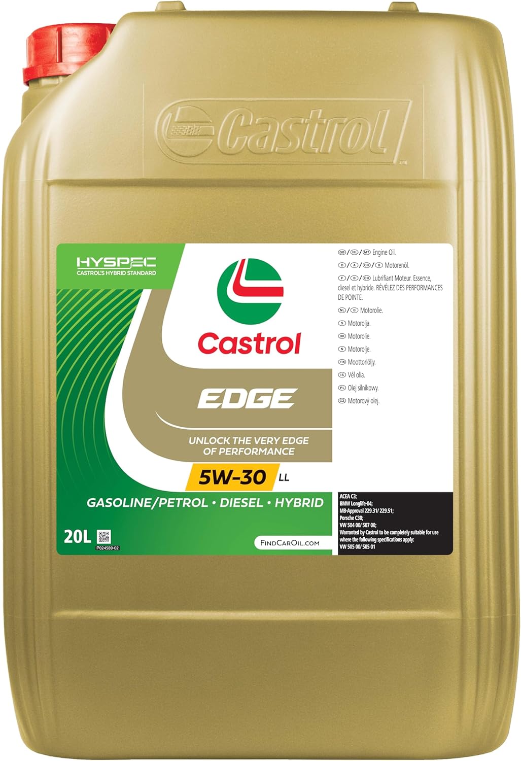 Castrol EDGE 5W-30 LL Advanced Full Synthetic Engine Oil