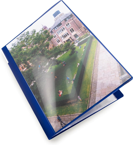 Rapesco 0910 A4 Soft Cover Presentation Display Book with 20 Pockets, Blue