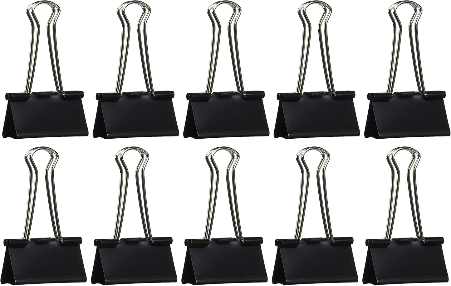 Rapesco FBC410B1 41 mm Foldback Clips, Black, Pack of 10