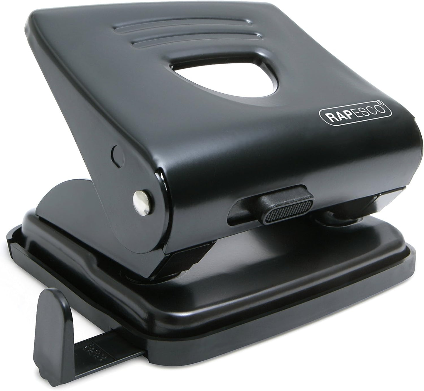Rapesco 1030 825 2-Hole Metal Punch, 25 Sheet Capacity, Black