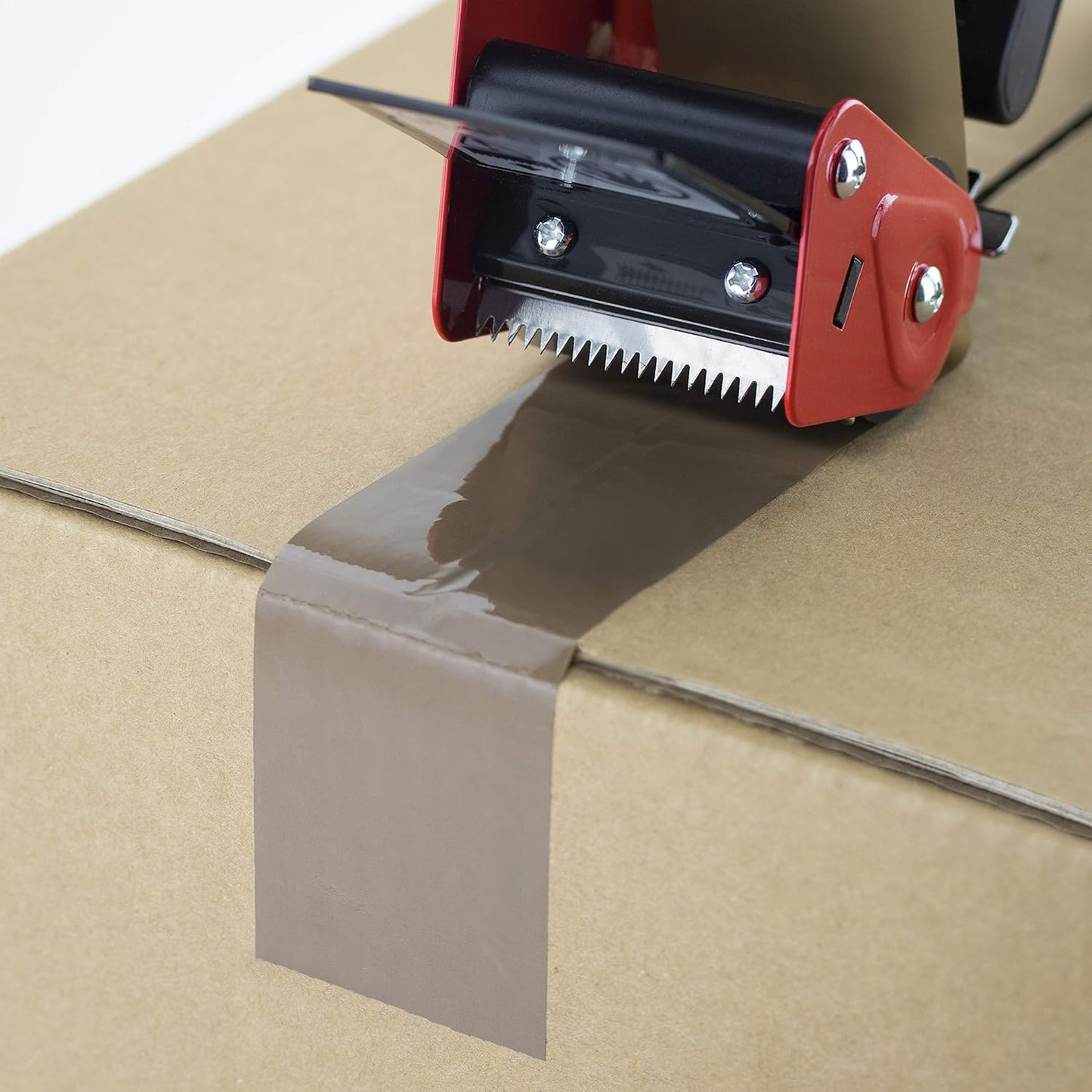 Rapesco 1556 Germ-Savvy Antibacterial 960 Packing Tape Dispenser with 2 Brown Packing Tapes