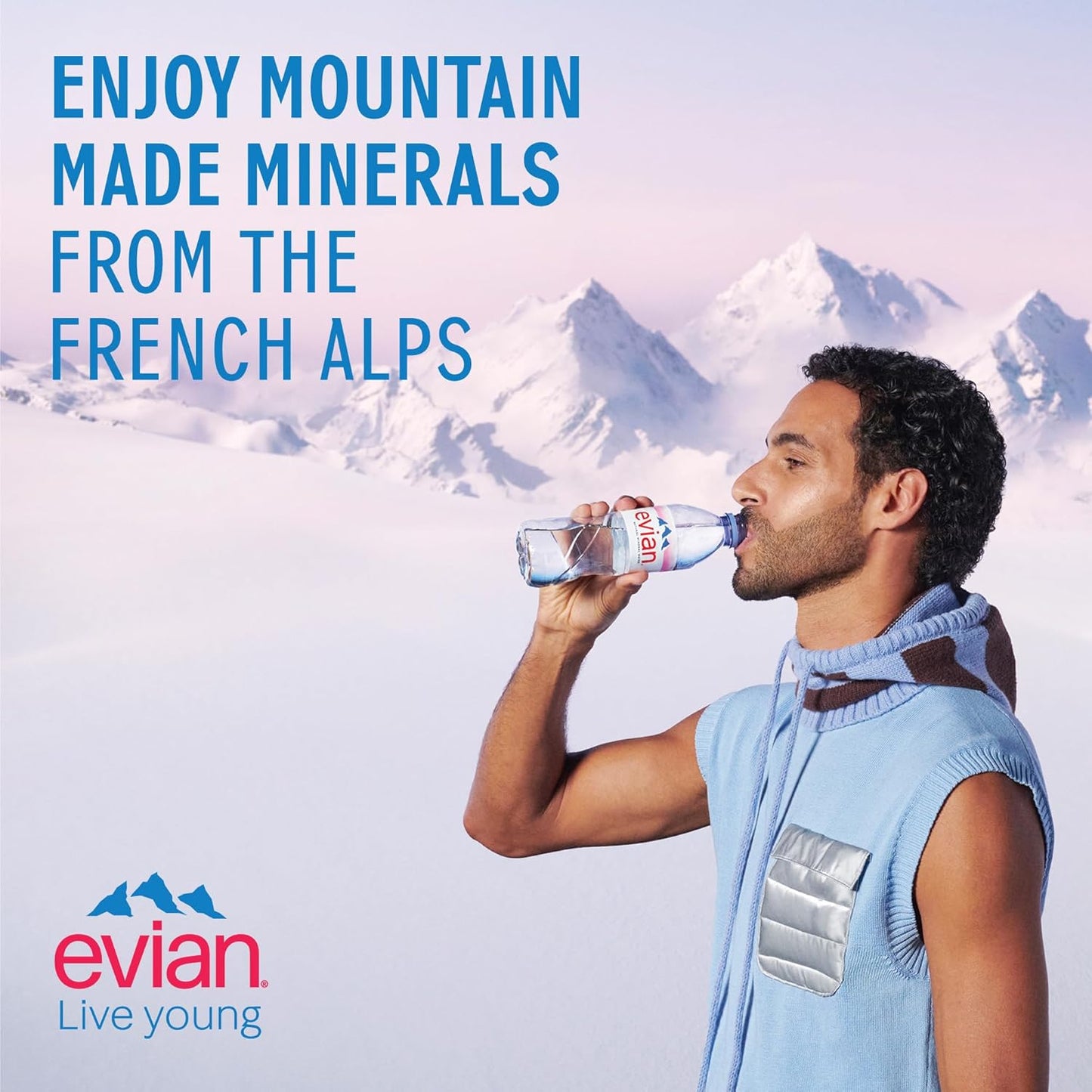 Evian Prestige Mineral Water 24 Bottles 500 ml