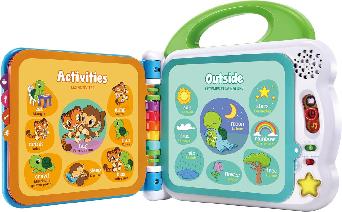 LeapFrog 601503 Learning Friends 100 Words Baby Book Educational and Interactive Bilingual Playbook Toy Toddler and Pre School Boys & Girls 1, 2, 3, 4+ Year Olds, Multi-Colour, One Size