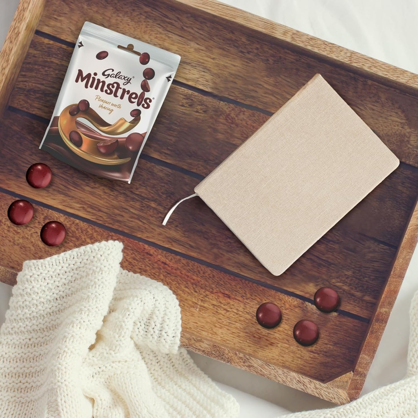 Galaxy Minstrels Chocolate Bag, Movie Night Snacks & Chocolate Gifts, 2x125g