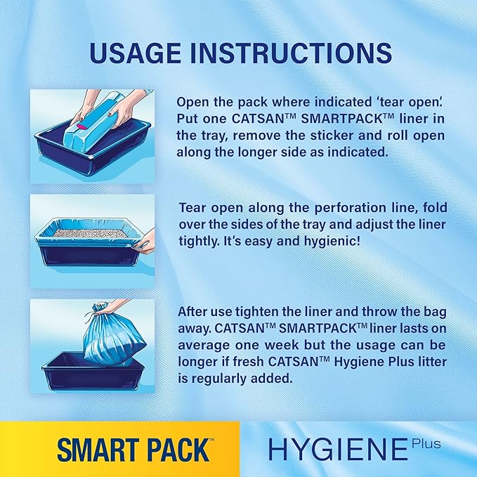 CATSAN Hygiene Smart Pack Cat Litter | 2 x 4L Bags