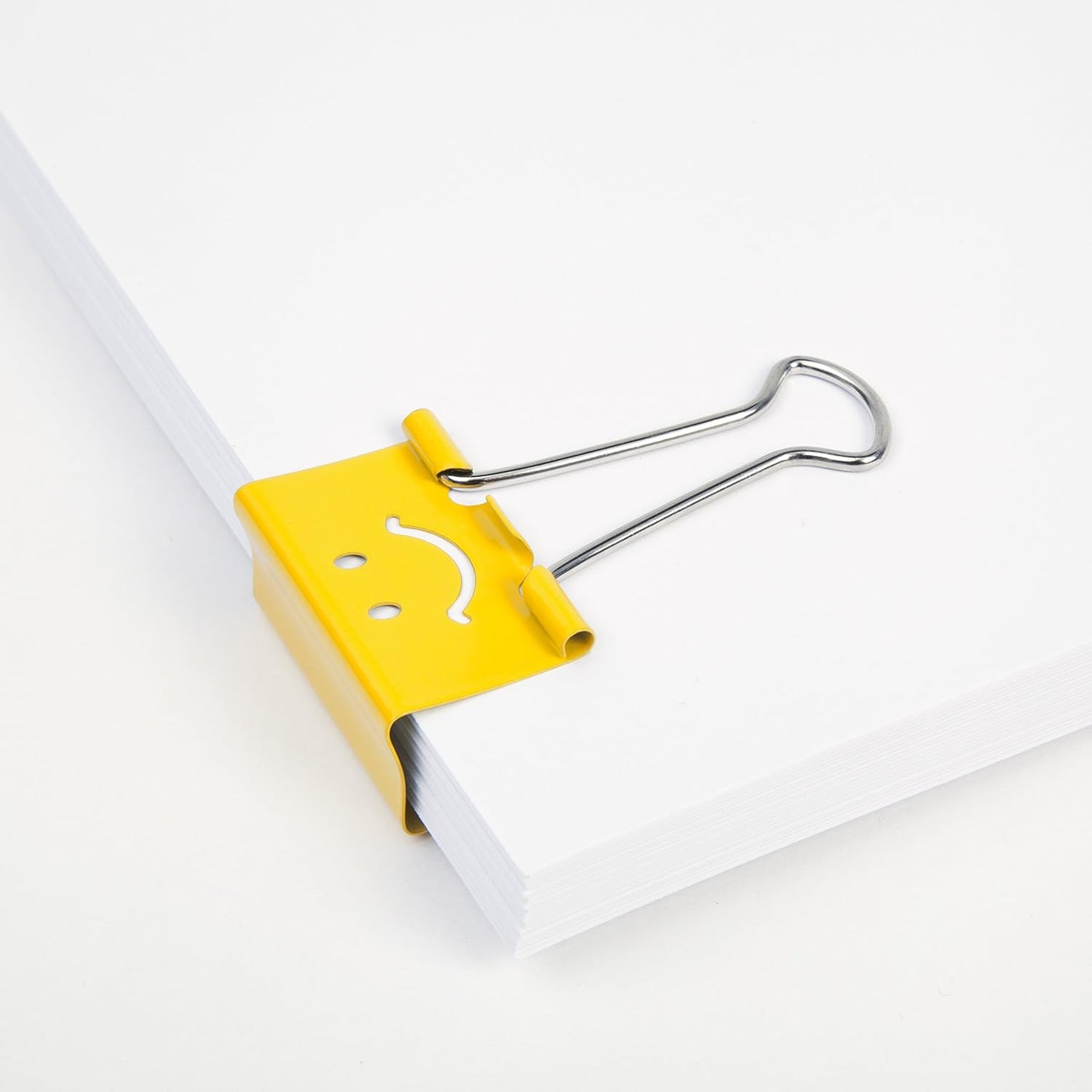 Rapesco 1351 19 mm Fun Foldback Clips, Bright Yellow, Pack of 20