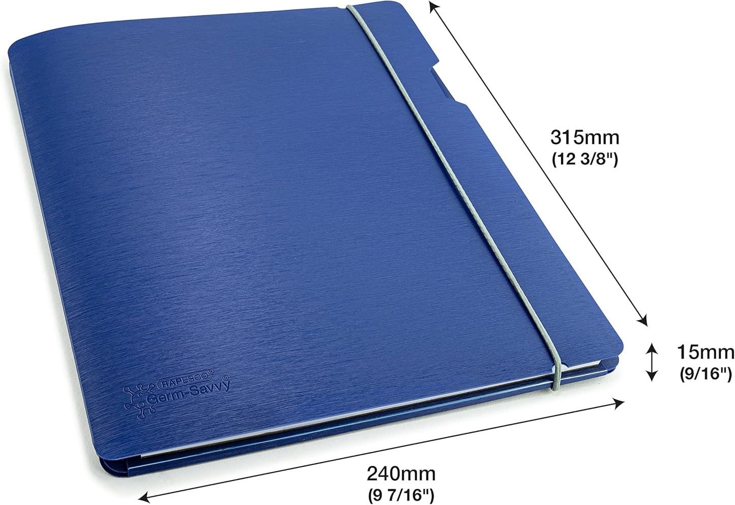 Rapesco 1685 Conference Portfolio Folder and 3 x Refill Pads with 160 Sheets, A4, Blue
