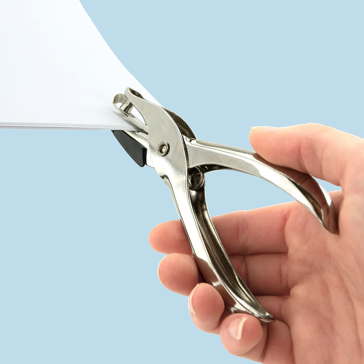 Rapesco 1739 Business Pack: 3 x Single Hole Punch Model 25, 10 Sheet Capacity, Silver