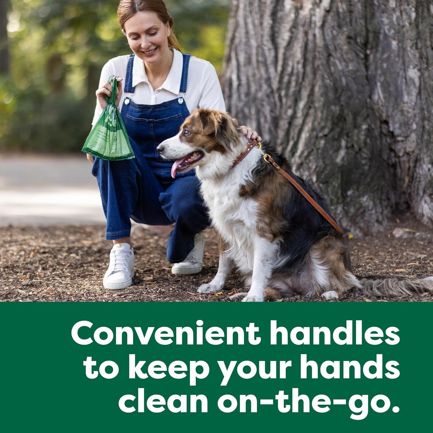 Earth Rated Dog Poo Bags with Handles, Easy Tie and Guaranteed Leakproof, Lavender Scented, 120 Handle Bags