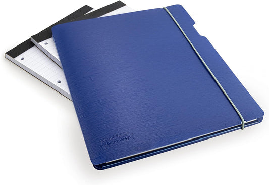 Rapesco 1685 Conference Portfolio Folder and 3 x Refill Pads with 160 Sheets, A4, Blue