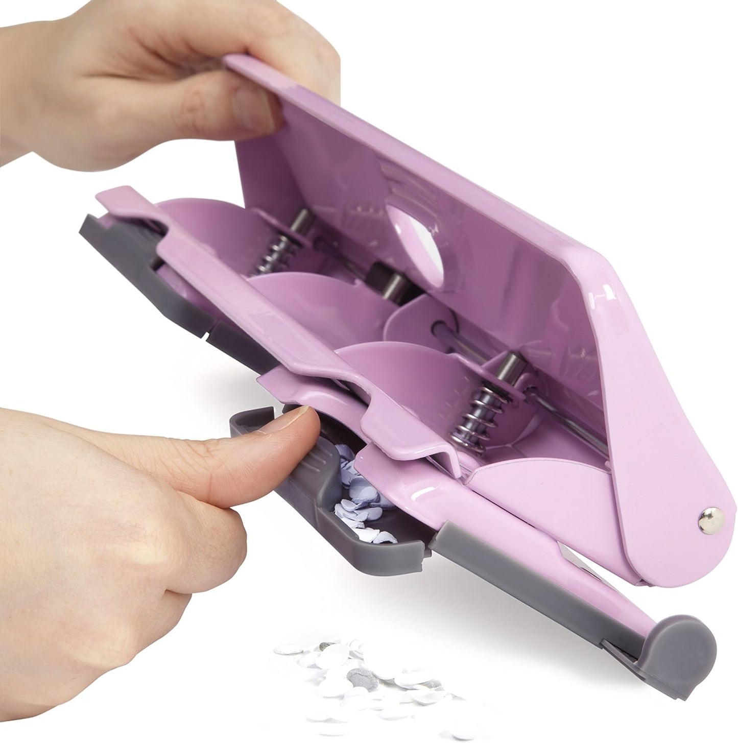 Rapesco 1347 720 4-Hole Metal Punch, 22 Sheet Capacity, Candy Pink