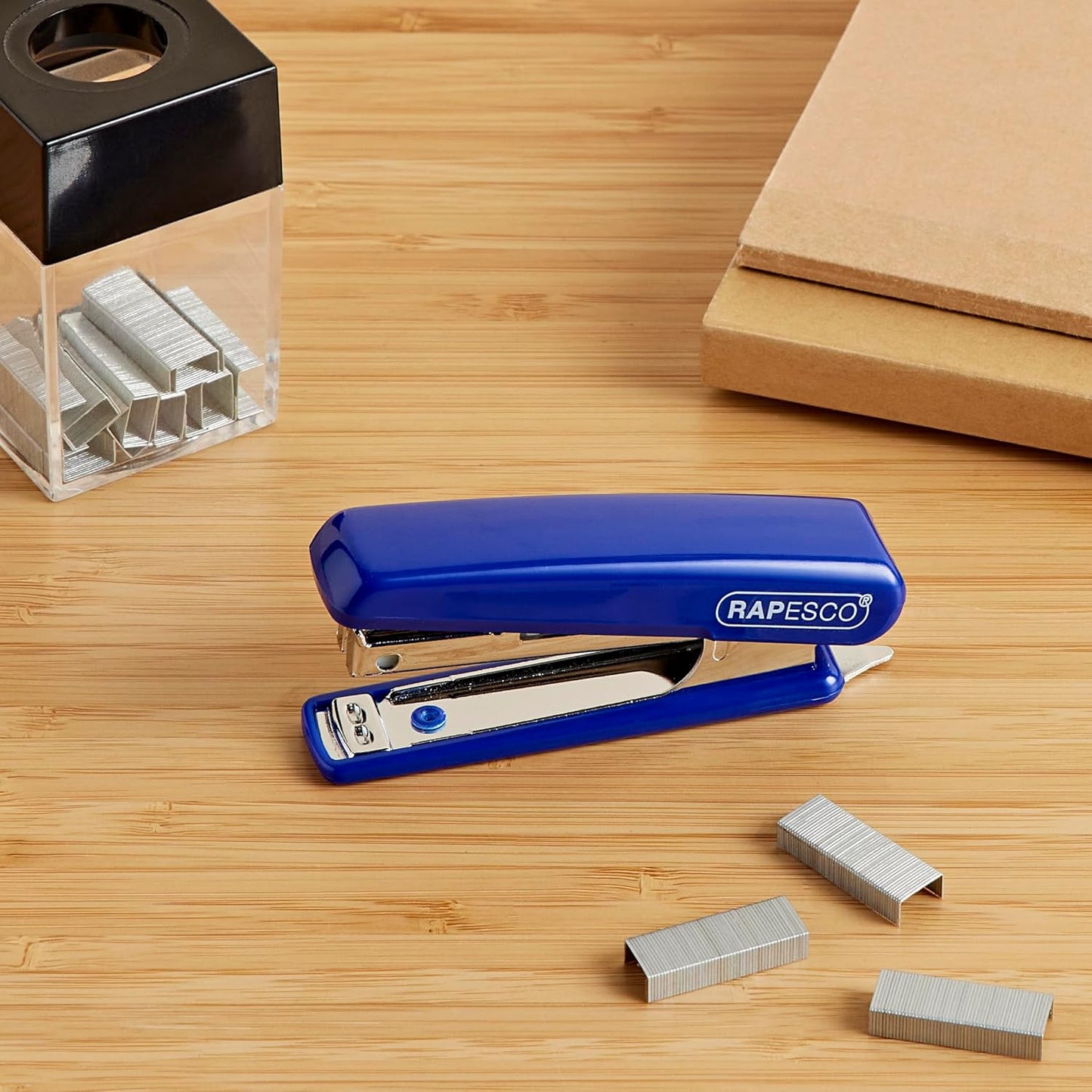 Rapesco PSE000AS Pocket Stapler with 1000 x 10/4 mm Staples, 12 Sheet Capacity, Random Assorted Colours