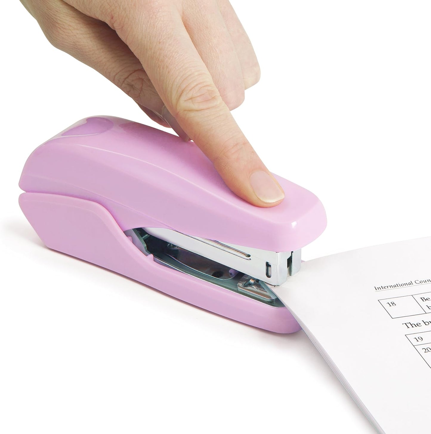 Rapesco 1339 X5-25ps Less Effort Stapler, 25 Sheet Capacity, Candy Pink