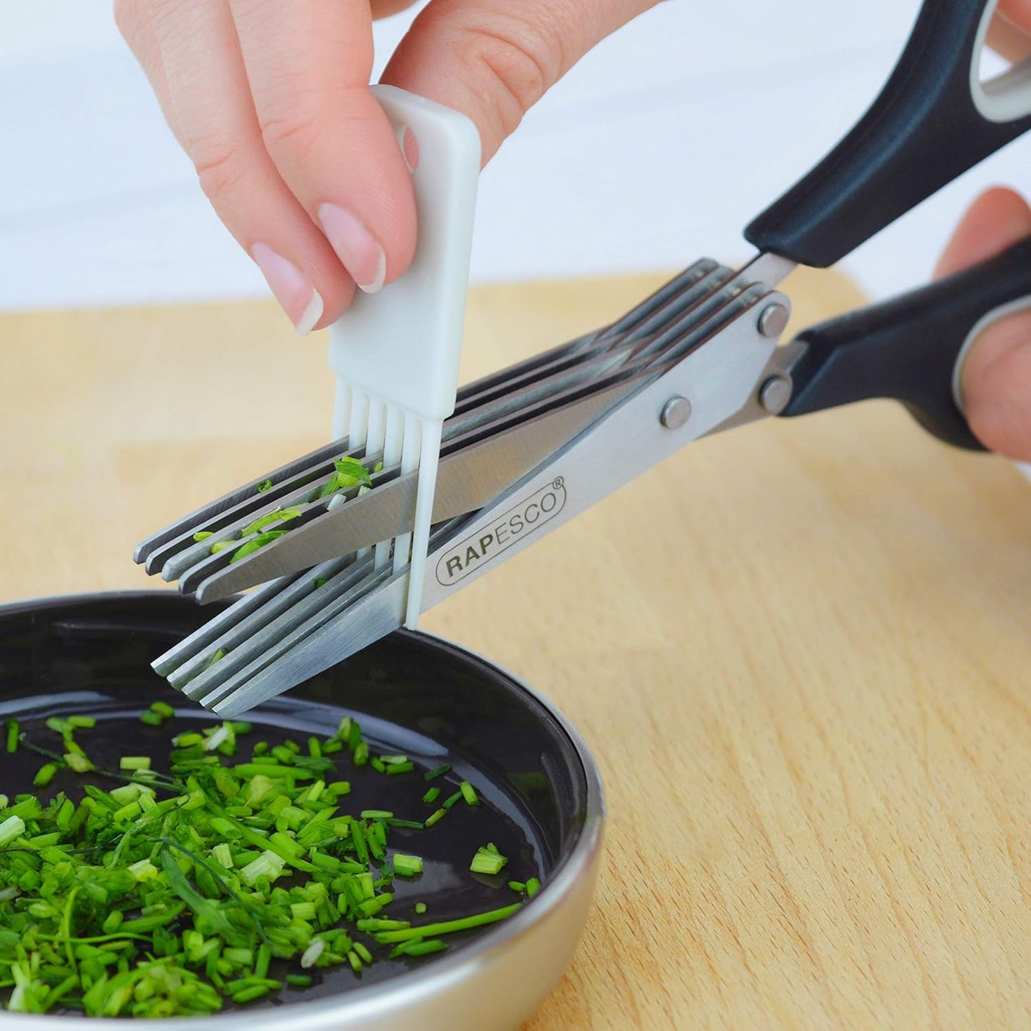 Rapesco 1599 5 Bladed Herb Scissor/Paper Shredder