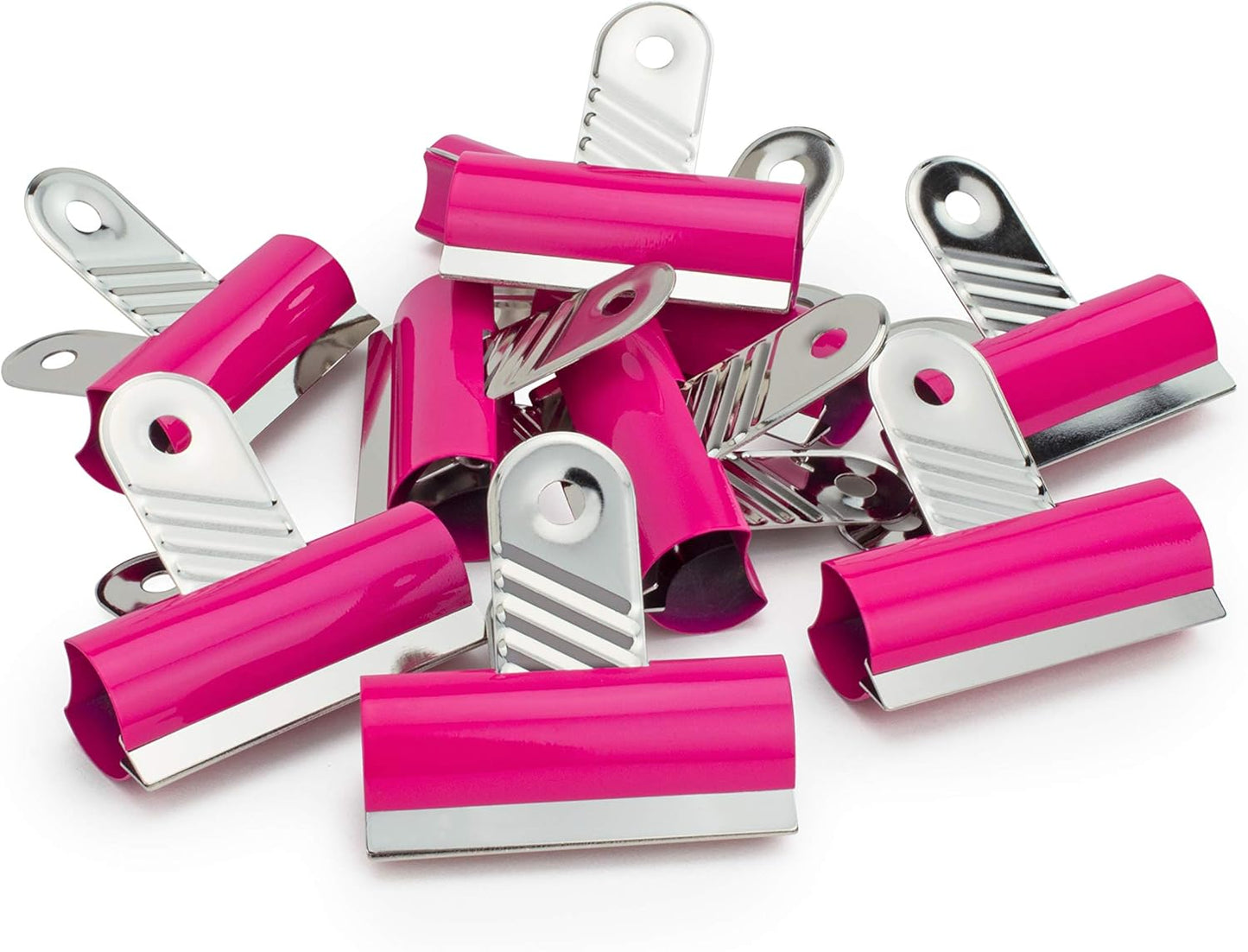 Rapesco 1505 70 mm Letter Clips, Hot Pink, Pack of 10