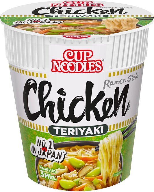 NISSIN Cup Noodles Chicken Teriyaki Flavoured Instant Noodles | 8 x 70g