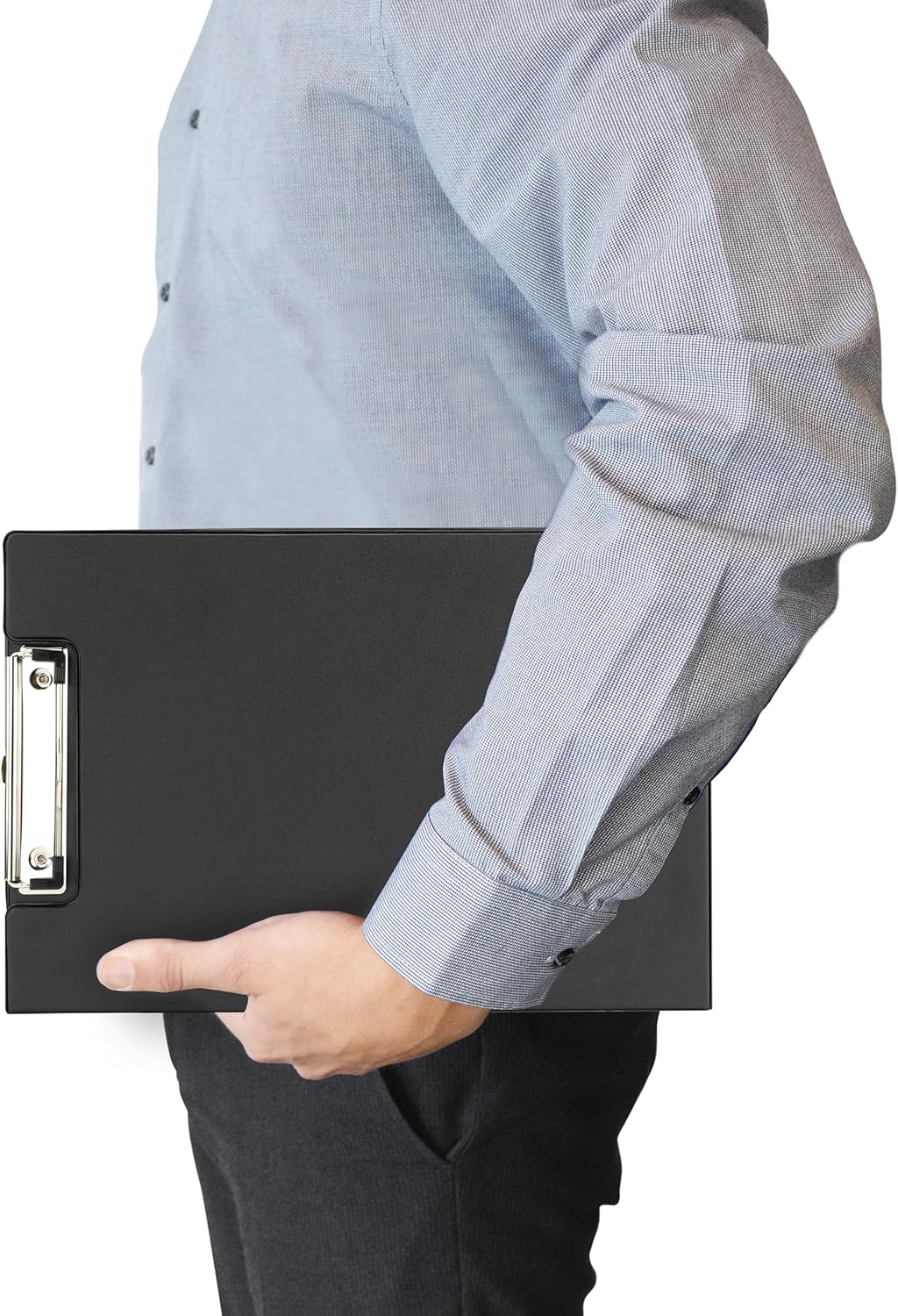 Rapesco 1520A Business Pack: 10 Fold Over Clipboards, A4+, Black