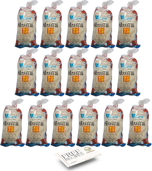 Vermicelli Glass Noodles 16 x 50g | Longkou Mung Beans Thread Vermicelli Noodles