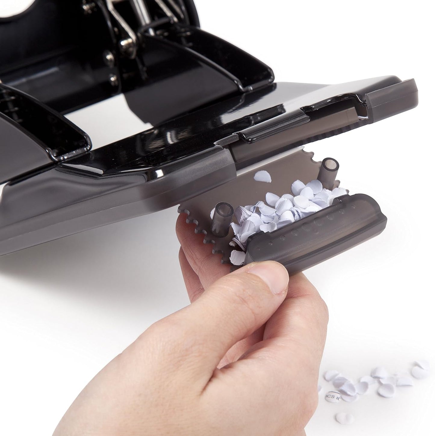 Rapesco 1233 X5-50Ps Less Effort Heavy Duty Hole Punch, 50 Sheets Capacity, Black